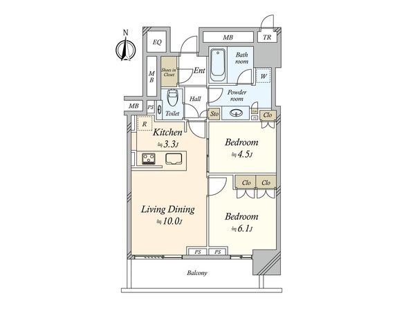 ザ・パークハウス晴海タワーズ ティアロレジデンス 間取図(平面図) ザ・パークハウス晴海タワーズ ティアロレジデンス 間取図(平面図)