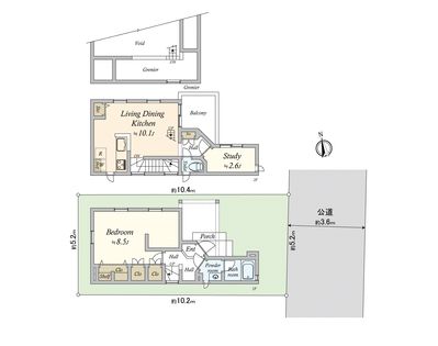 奥沢8丁目戸建 間取図