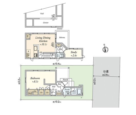 奥沢8丁目戸建 間取図