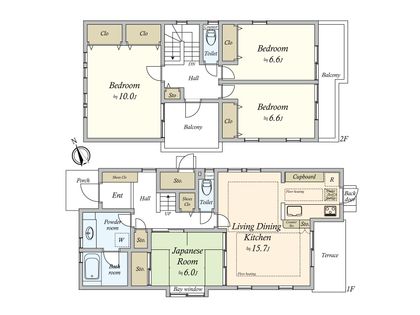 名東区貴船3丁目戸建 間取図