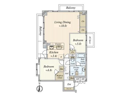 パーク・ホームズ鹿子町 間取図
