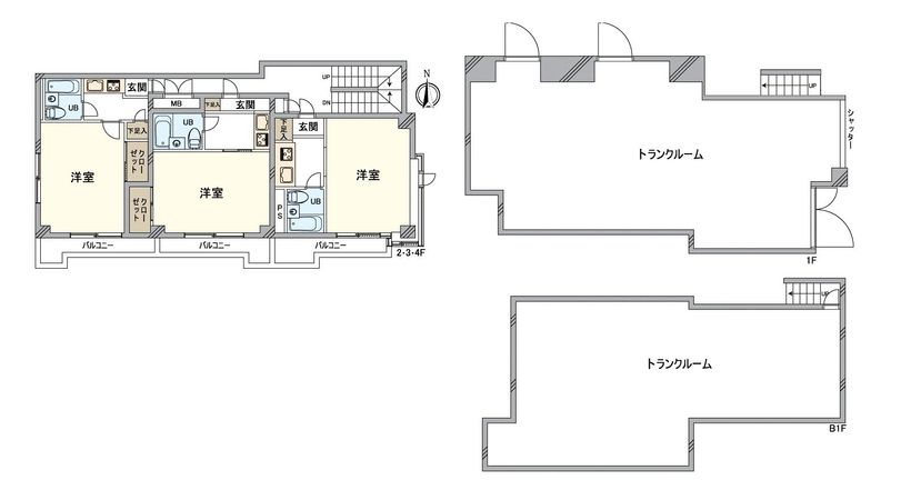 第1SNハウス 間取図(平面図) 間取図(平面図)