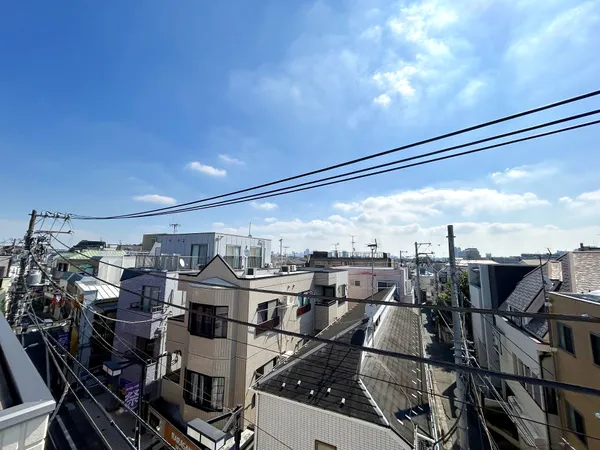 自宅部分ルーフバルコニーからの眺望(北東側)