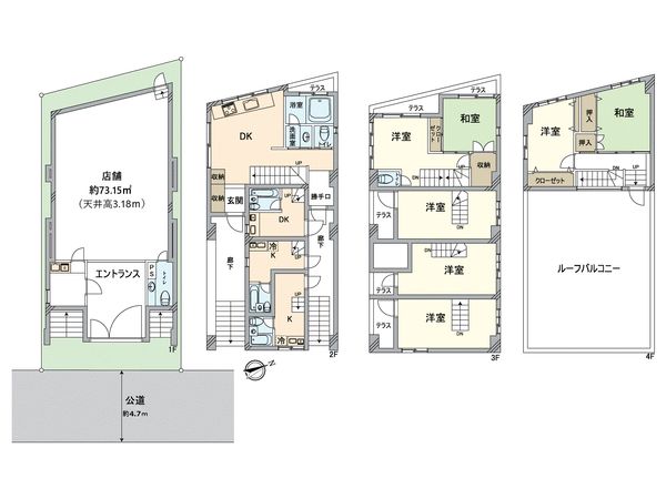 アンドギャラリービル 間取図(平面図) アンドギャラリービル 間取図(平面図)