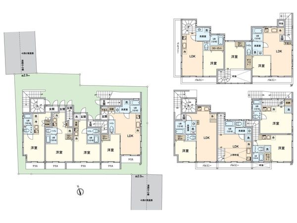 品川区戸越1丁目 一棟アパート 間取図(平面図) 品川区戸越1丁目 一棟アパート 間取図(平面図)