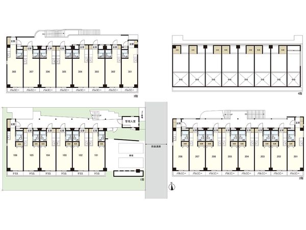 プレステージ横田ビル 間取図(平面図) プレステージ横田ビル 間取図(平面図)
