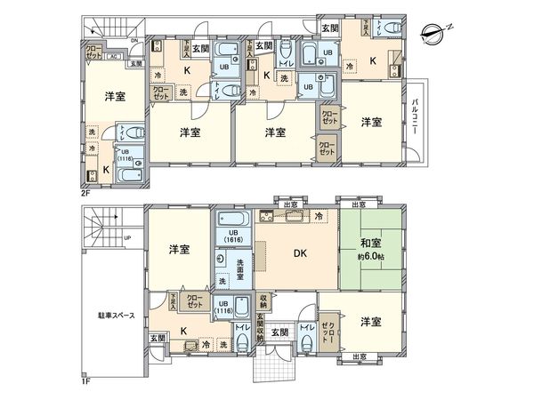 コーポエレガンス 間取図(平面図) コーポエレガンス 間取図(平面図)