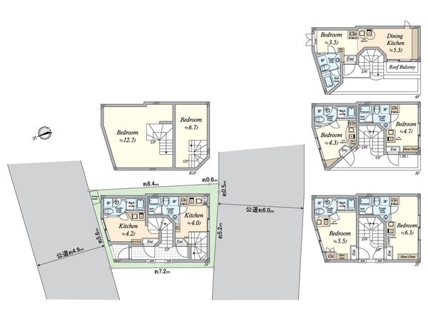 CONTEL糀谷 間取図(平面図) CONTEL糀谷 間取図(平面図)