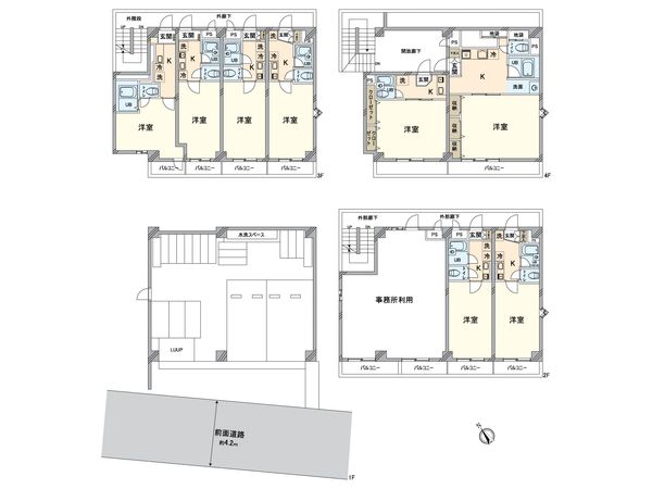 ラミアカーサ山王 間取図(平面図) ラミアカーサ山王 間取図(平面図)