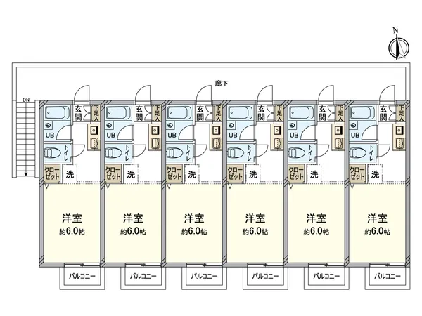 2階間取図（1階も同様の間取りです）