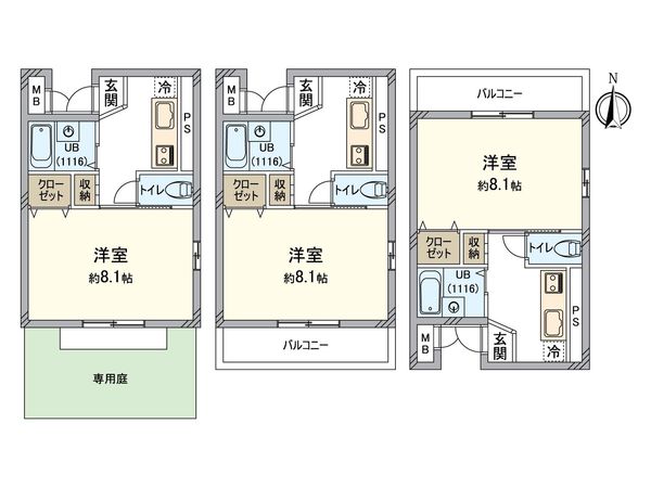 ヴィーブル浮野 間取図(平面図)