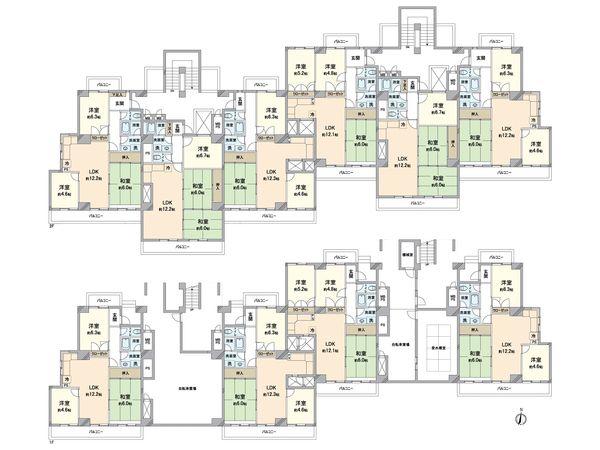 プレミアコートクレア 間取図(平面図) プレミアコートクレア 間取図(平面図)