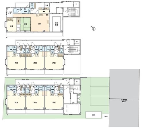 コンド勝川 間取図(平面図) 間取図(平面図)