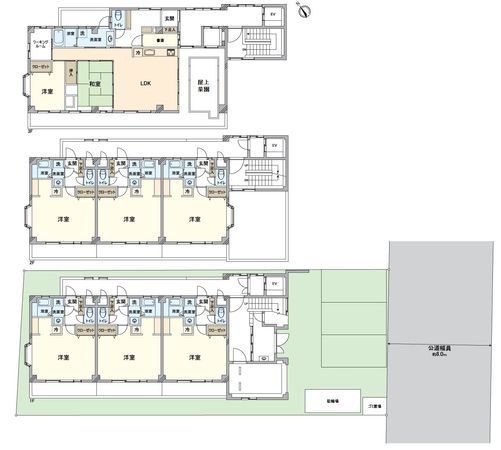 コンド・勝川 間取図(平面図)