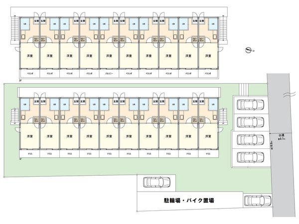 オレンジハウス 間取図(平面図) 間取図(平面図)