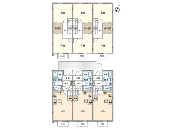 サンパティークT 間取図(平面図) サンパティークT 間取図(平面図)