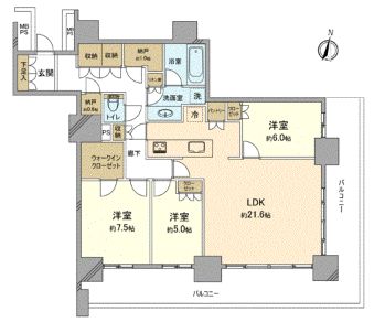 グランドミッドタワーズ大宮フォレストタワー 間取り図面