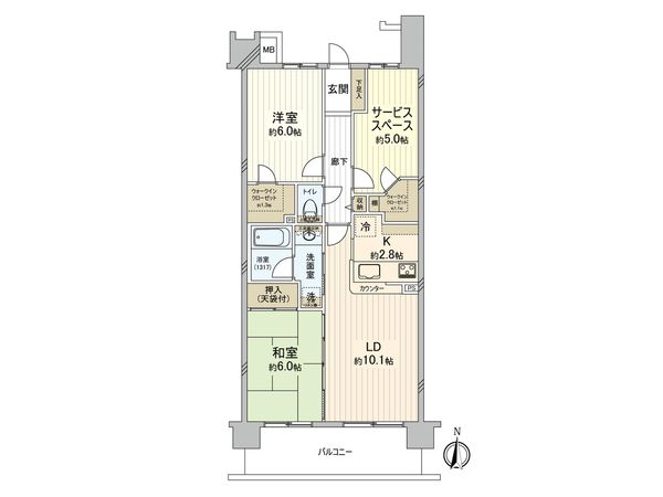 ウィズ川口パークガーデン 間取図面