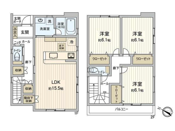 フリーゼ武蔵浦和【戸建】 間取図