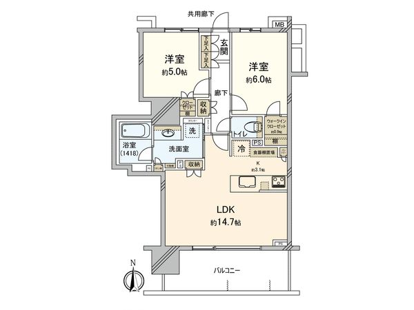 パークホームズ川越新富町アドーア 間取図