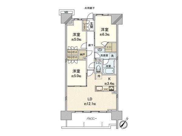 SHINTO CITY C棟 間取図