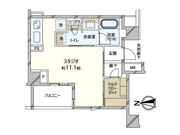 ブランズ神楽坂 間取図