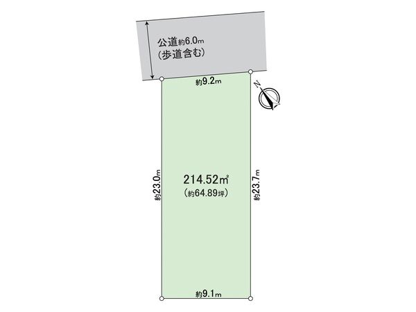 市川市八幡2丁目 土地 区画図 市川市八幡2丁目 土地 区画図