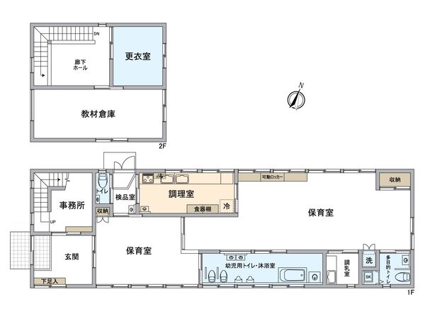 三郷市中央1丁目 保育物件 間取図(平面図) 三郷市中央1丁目 保育物件 間取図(平面図)