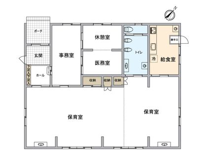 ハートフルキッズ八千代台保育園 新築 間取図(平面図)