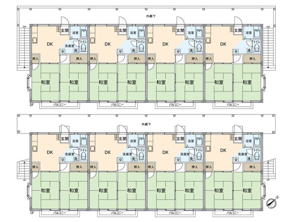 ベルメゾンB棟 間取図(平面図)