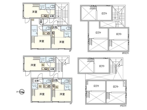 メゾン・プーラ菊川 間取図(平面図) メゾン・プーラ菊川 間取図(平面図)