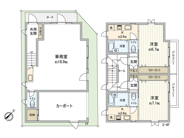 ツカサビル 間取図(平面図)