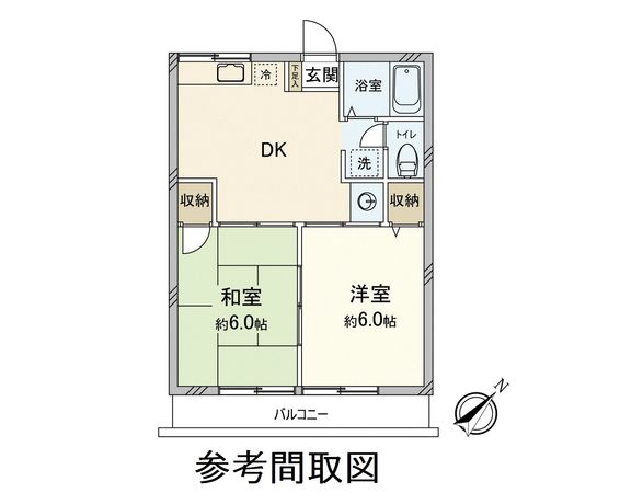 グランディール小林A棟、B棟 間取図(平面図) グランディール小林A棟、B棟 間取図(平面図)