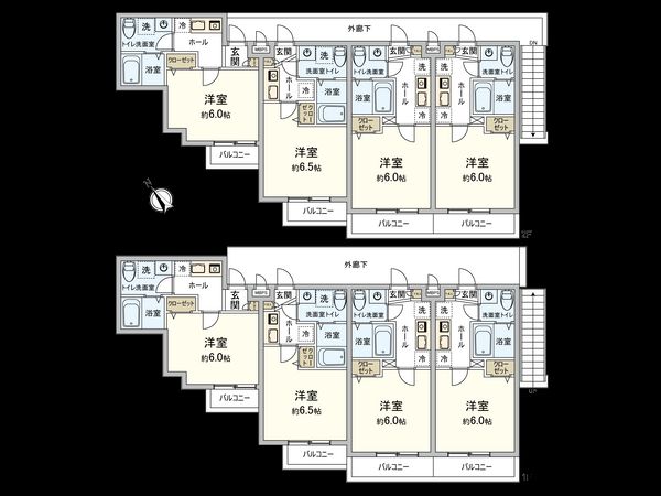 ソレッジャード大和田 間取図(平面図) ソレッジャード大和田 間取図(平面図)
