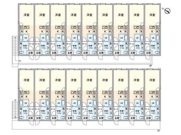 Casita野田 間取図(平面図) Casita野田 間取図(平面図)