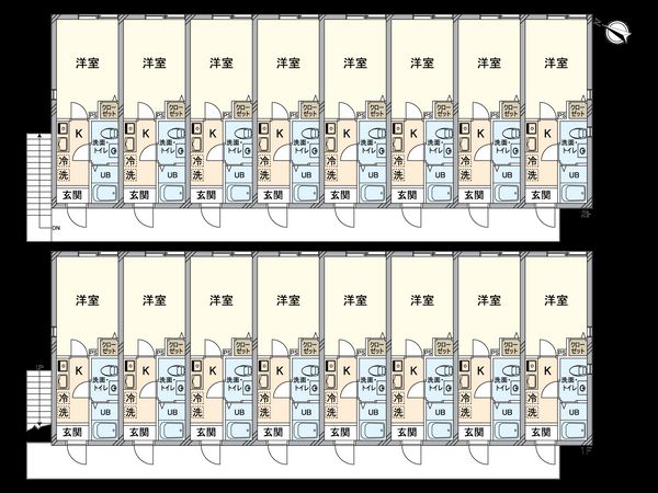 Chaton野田 間取図(平面図)