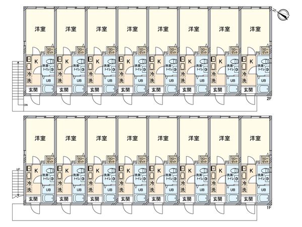 Chaton野田 間取図(平面図) Chaton野田 間取図(平面図)