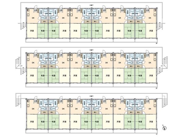 コロニアル誉田 間取図(平面図) コロニアル誉田 間取図(平面図)