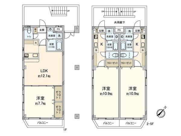 シャンプラン 間取図(平面図)