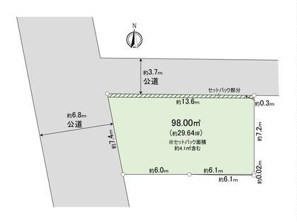 上池台3丁目土地 区画図