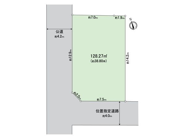 旗の台4丁目土地 区画図 旗の台4丁目土地 区画図