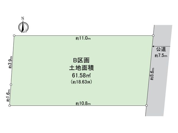 エクセレンス戸越6丁目建築条件付売地 区画図 エクセレンス戸越6丁目建築条件付売地 区画図