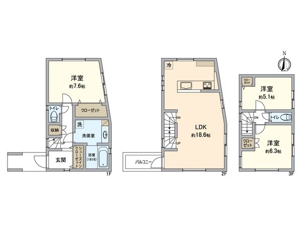 建物プラン例 (間取り図)