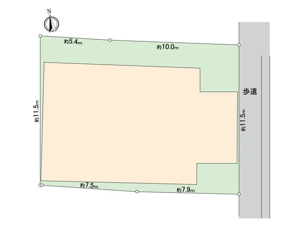 中延6丁目土地 区画図 区画図