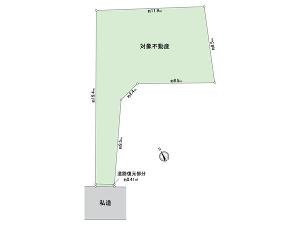 大田区上池台5丁目土地 区画図