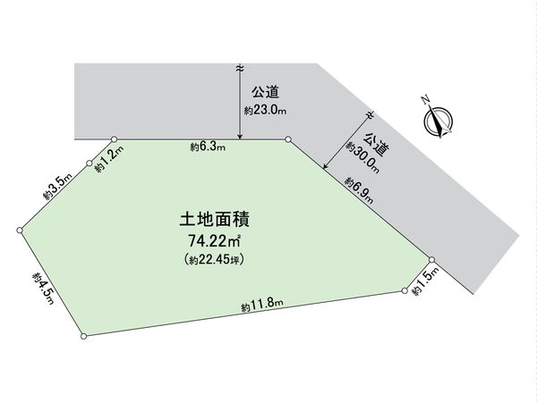 東中延1丁目 土地 区画図