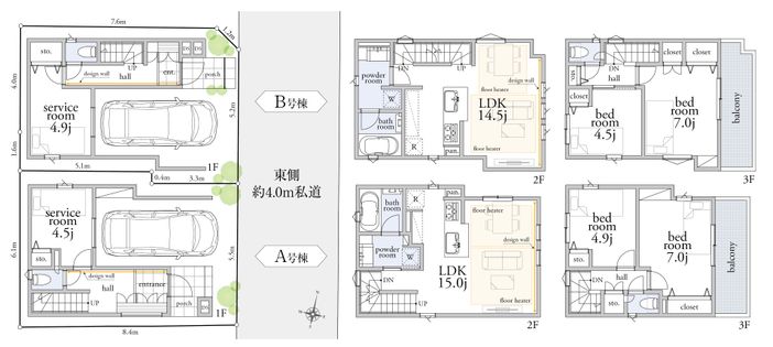ラ・フレーズコート西小山 B号棟 間取図(平面図)
