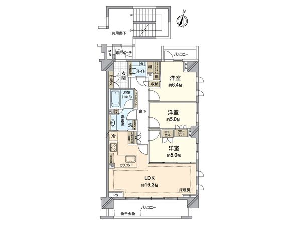 ザ・パークハウス洗足池桜山 間取図(平面図) ザ・パークハウス洗足池桜山 間取図(平面図)