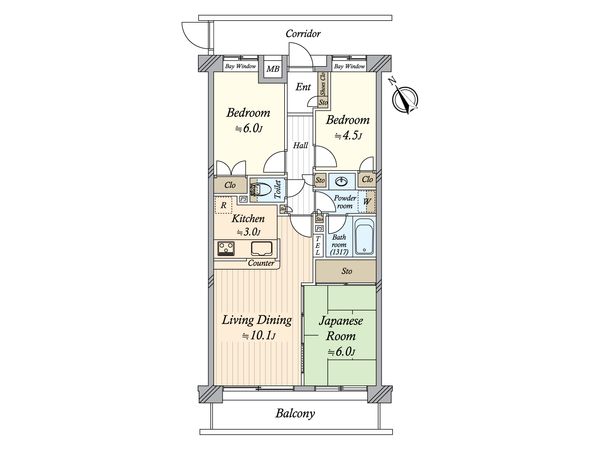 藤和上池台ホームズ 間取図(平面図) 間取図(平面図)