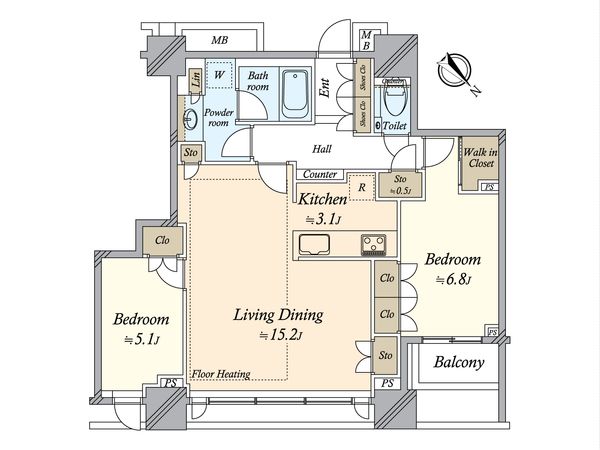 シティタワー武蔵小山 間取図(平面図) シティタワー武蔵小山 間取図(平面図)